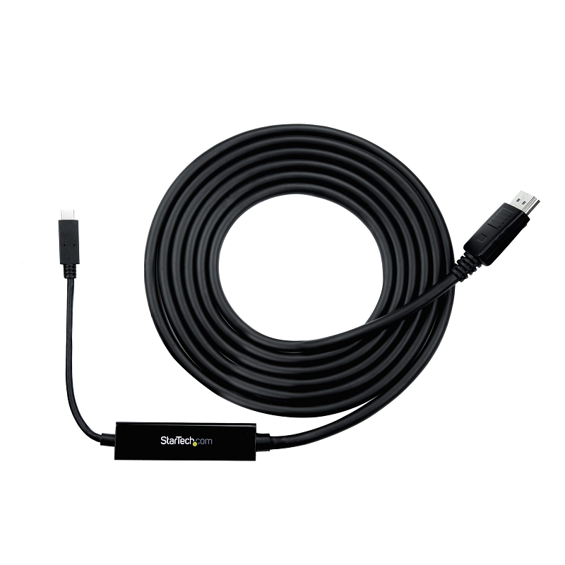 StarTech CDP2DPMM3MB USB C to DisplayPort 1.2 Cable 4K 60Hz 9.8ft/3m